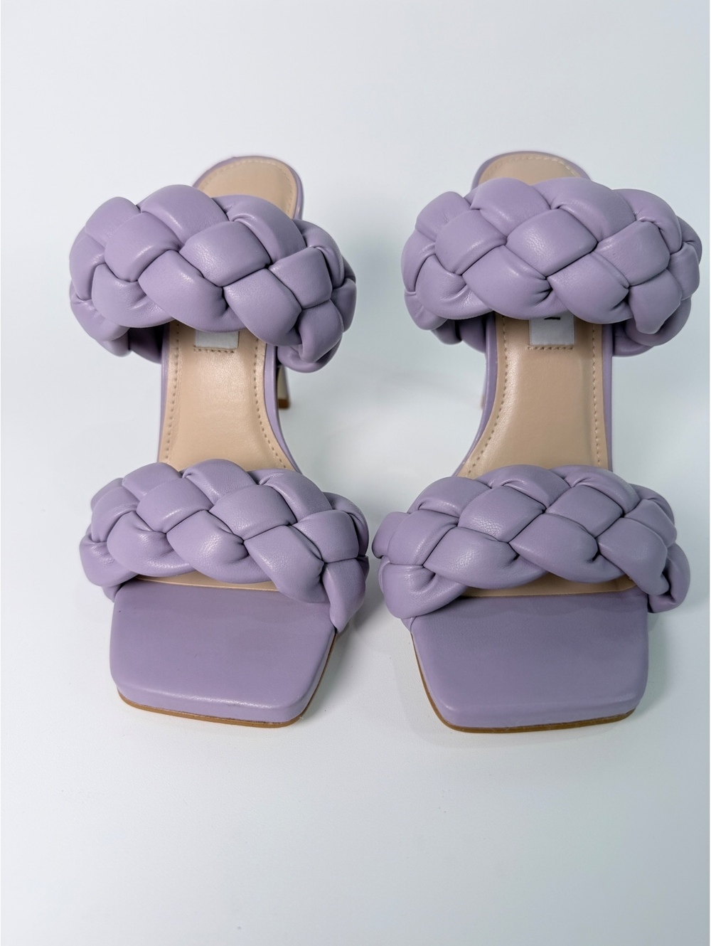 Steve Madden Kenley Braided Mules in Lavender. Size 6